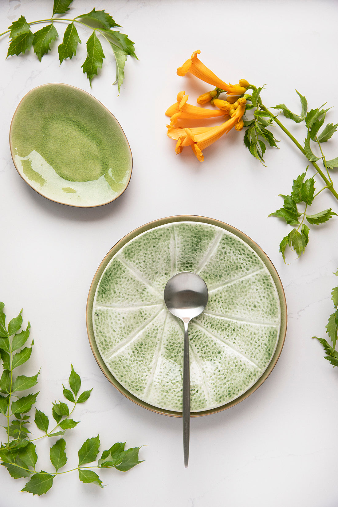 Plato de pan Riviera Green