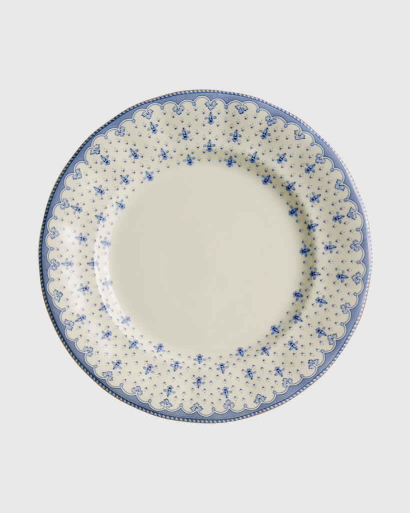 Dinerbord Blauwe Franse Lelie 6 stuks