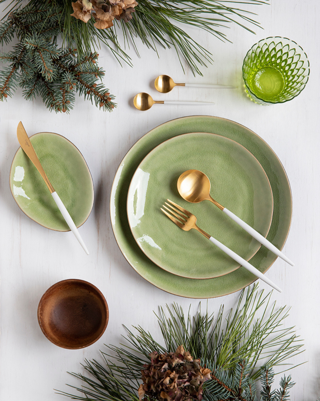 Bread Plate Rivera Green