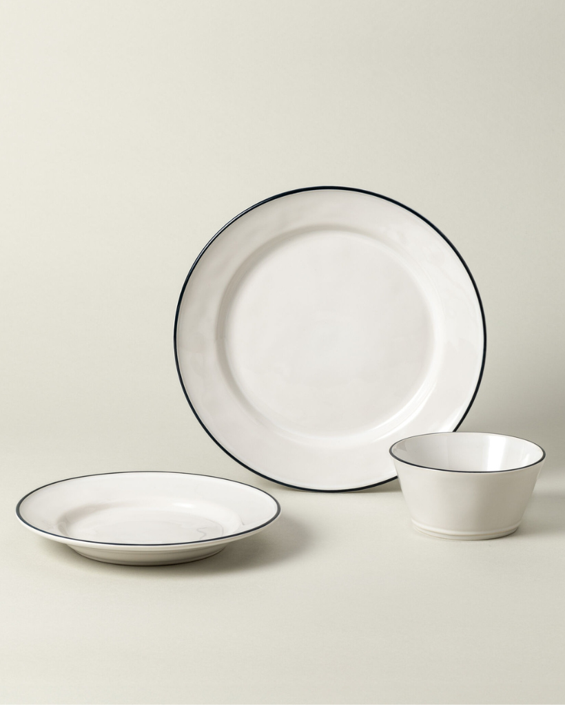 Blue Edge 12-piece Dinner Set