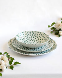 Mosaic Forest Green 12-delige Serviesset