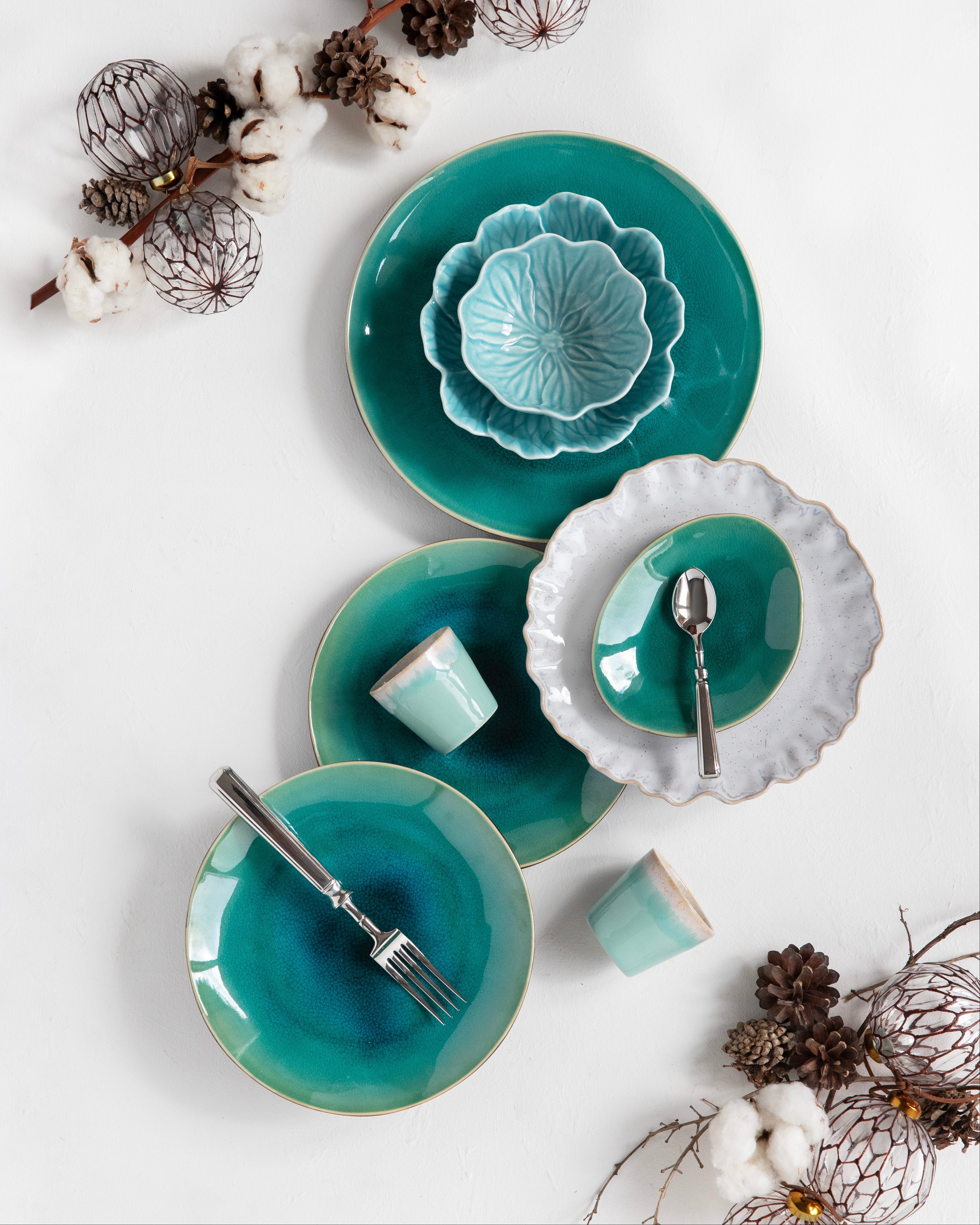 Riviera Blue 12-piece Dinner Set