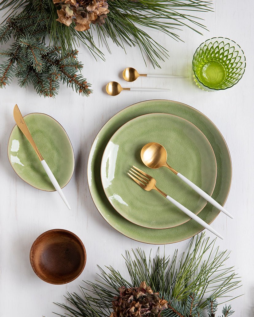 Riviera Green 12-delige Serviesset