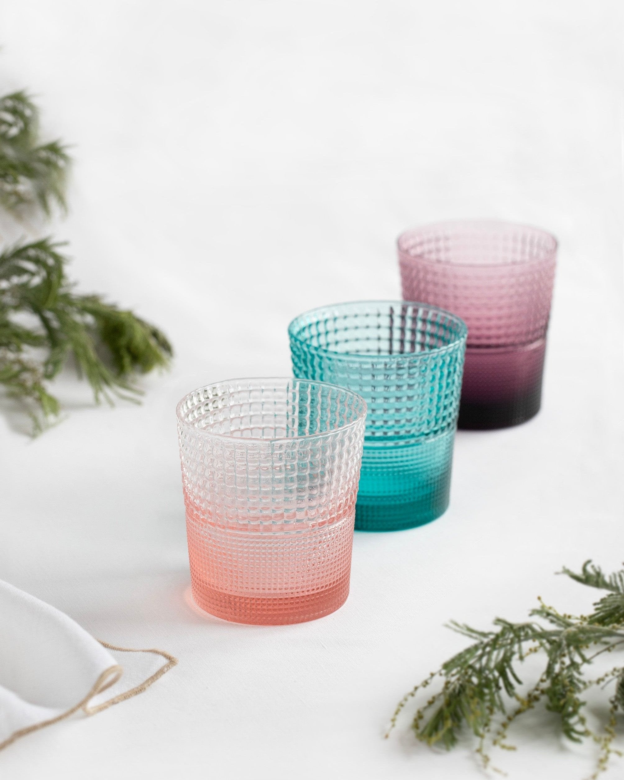 Set van 6 Pikes Roze glazen