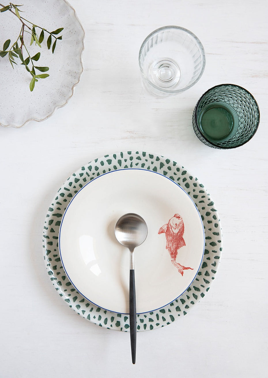 Mosaic Forest Green 12-delige Serviesset