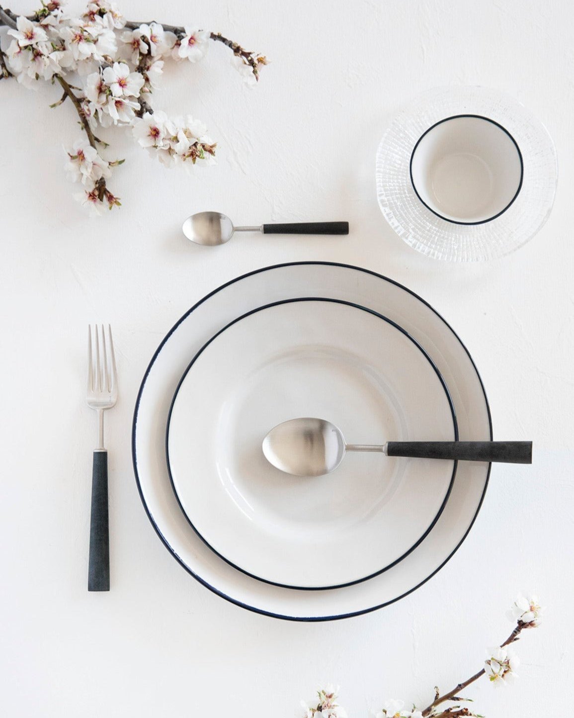 Dinner Plate Blue Edge