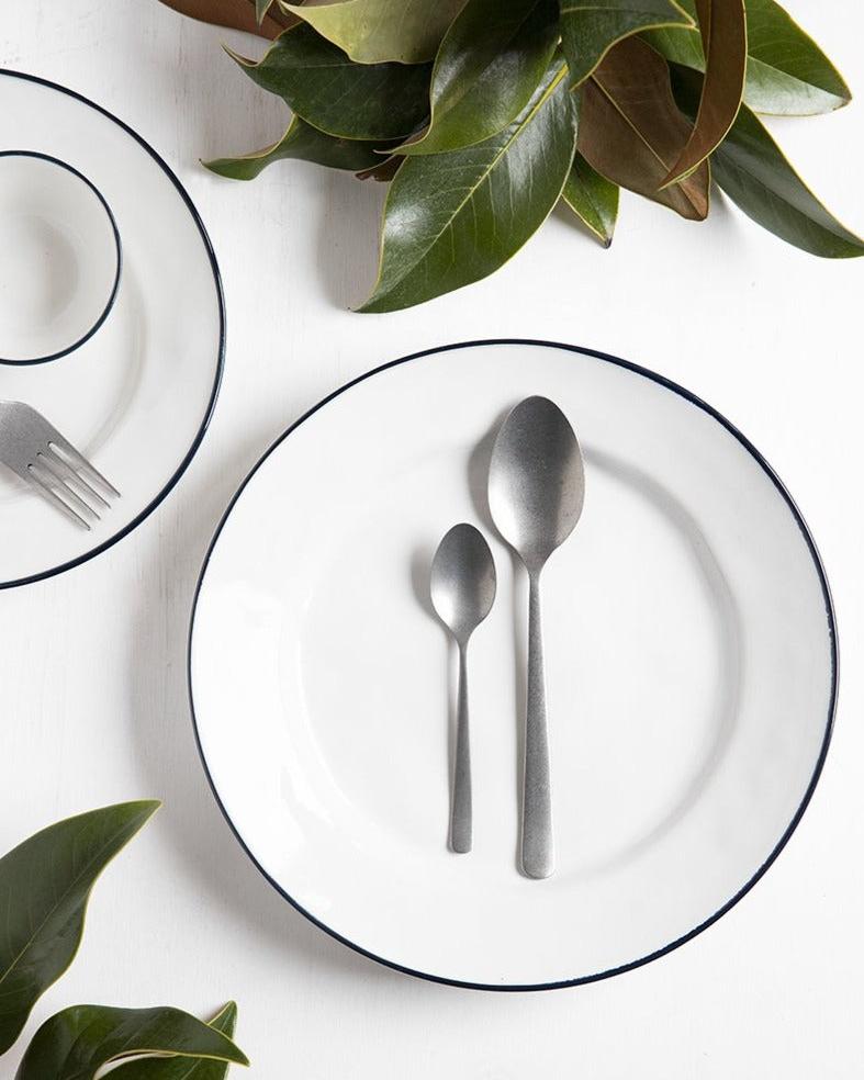 Dinner Plate Blue Edge