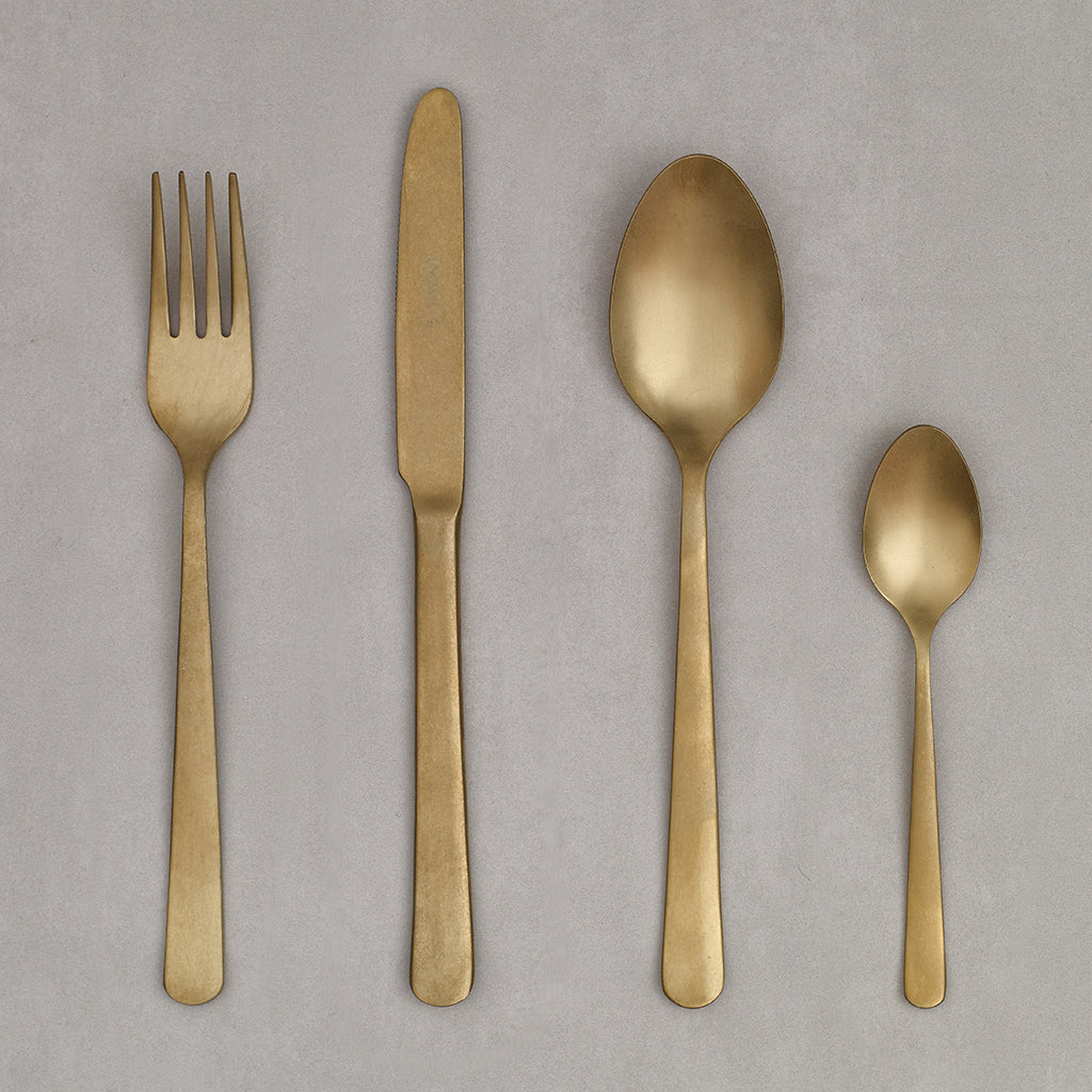Tribeca Gouden Vintage 24-delige Bestekset