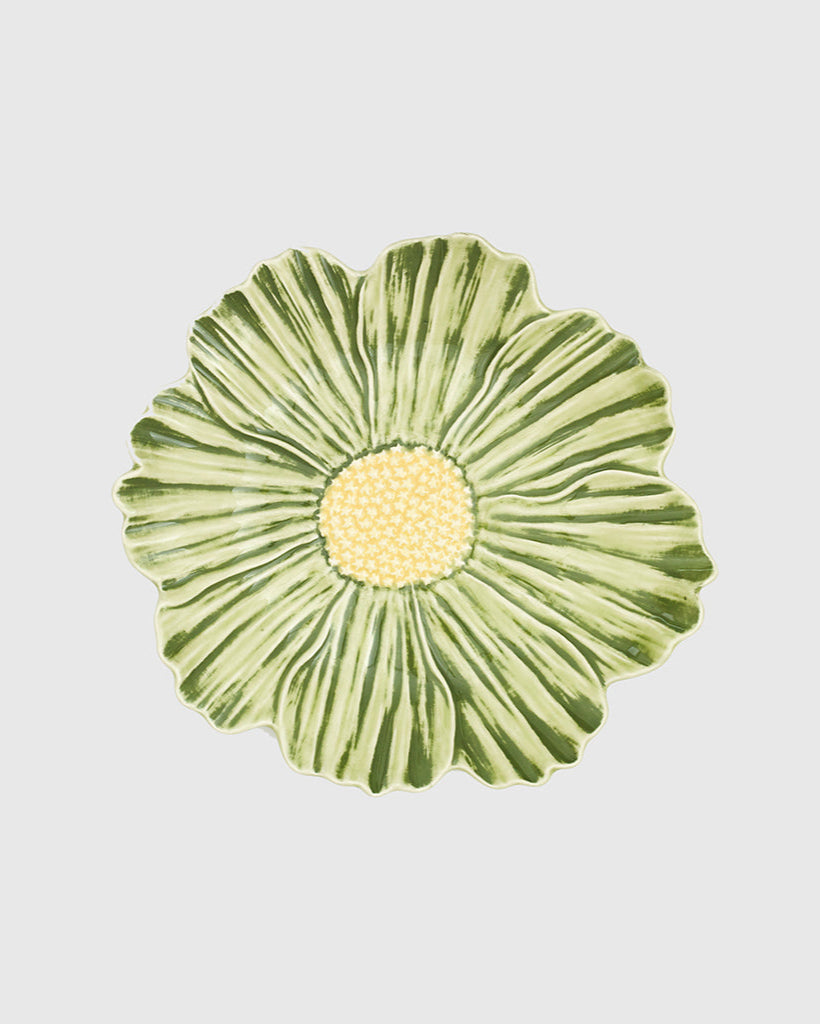 Set van 3 bloemendessertborden