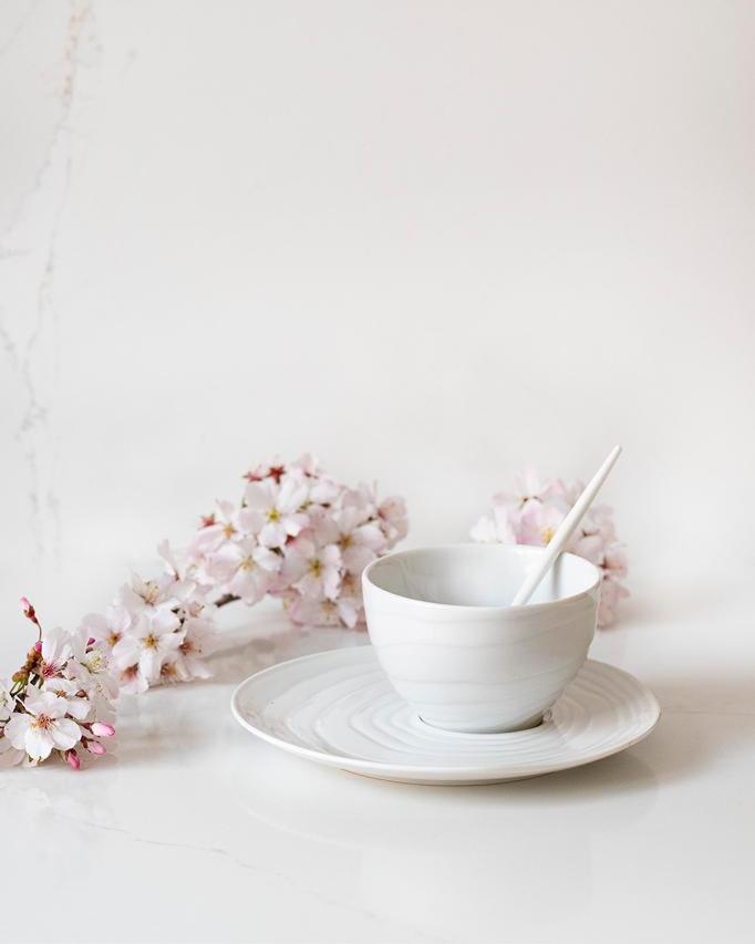 Teakhouten koffiemok - Set van 2 stuks