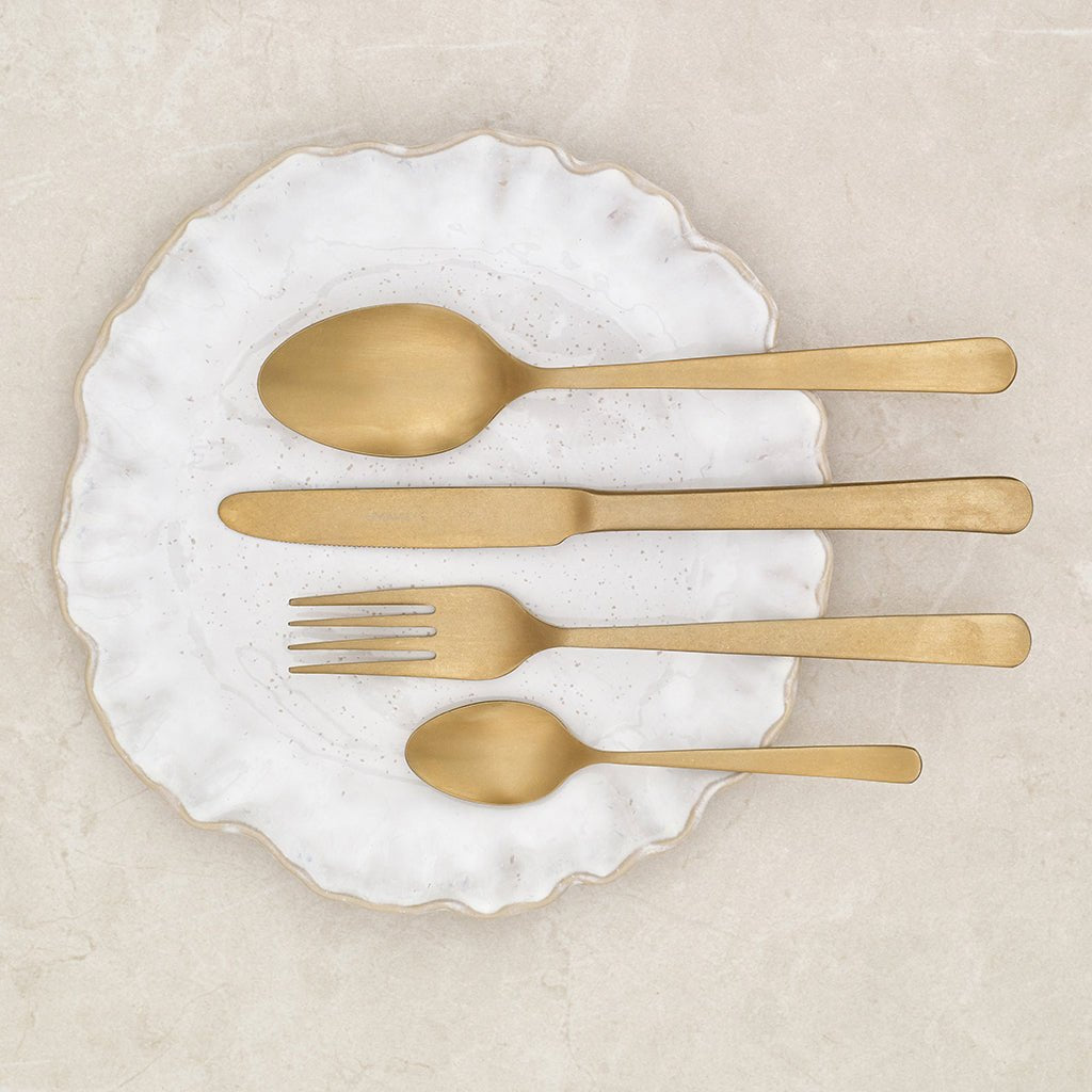 Tribeca Gold Vintage Cutlery Set - 24 Piece 