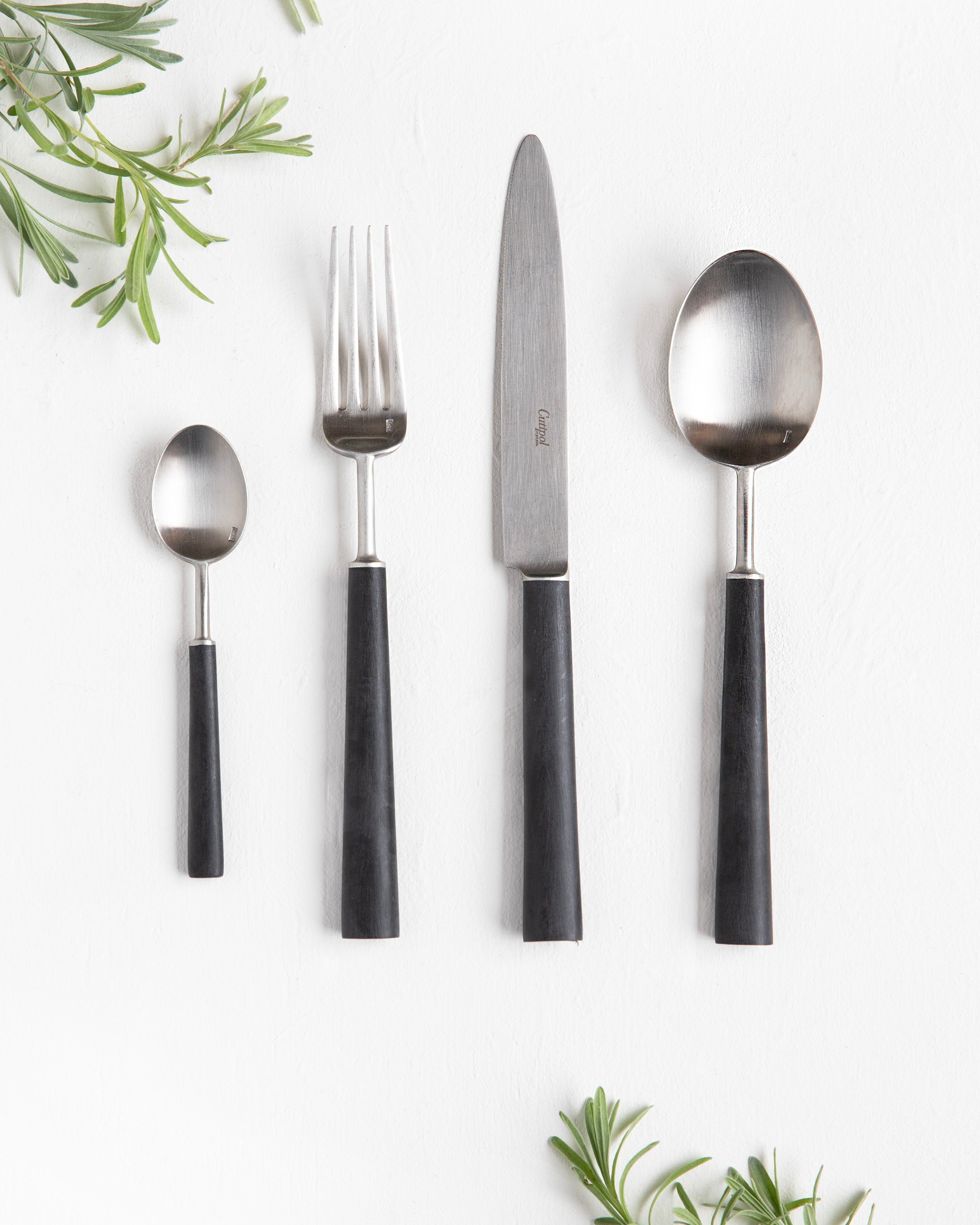 Bestek 4 stuks Cutipol Ebbenhout