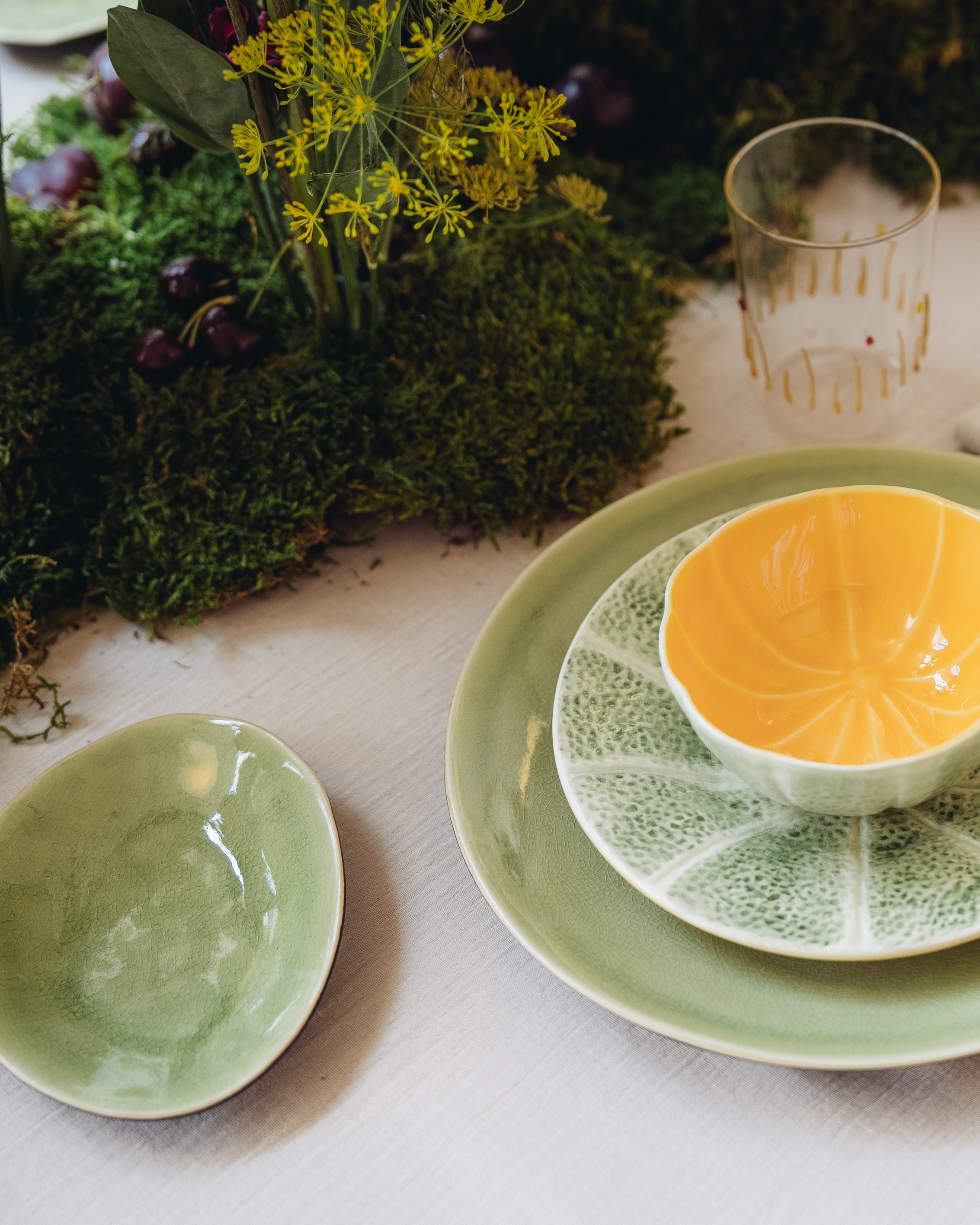 Plato de pan Riviera Green