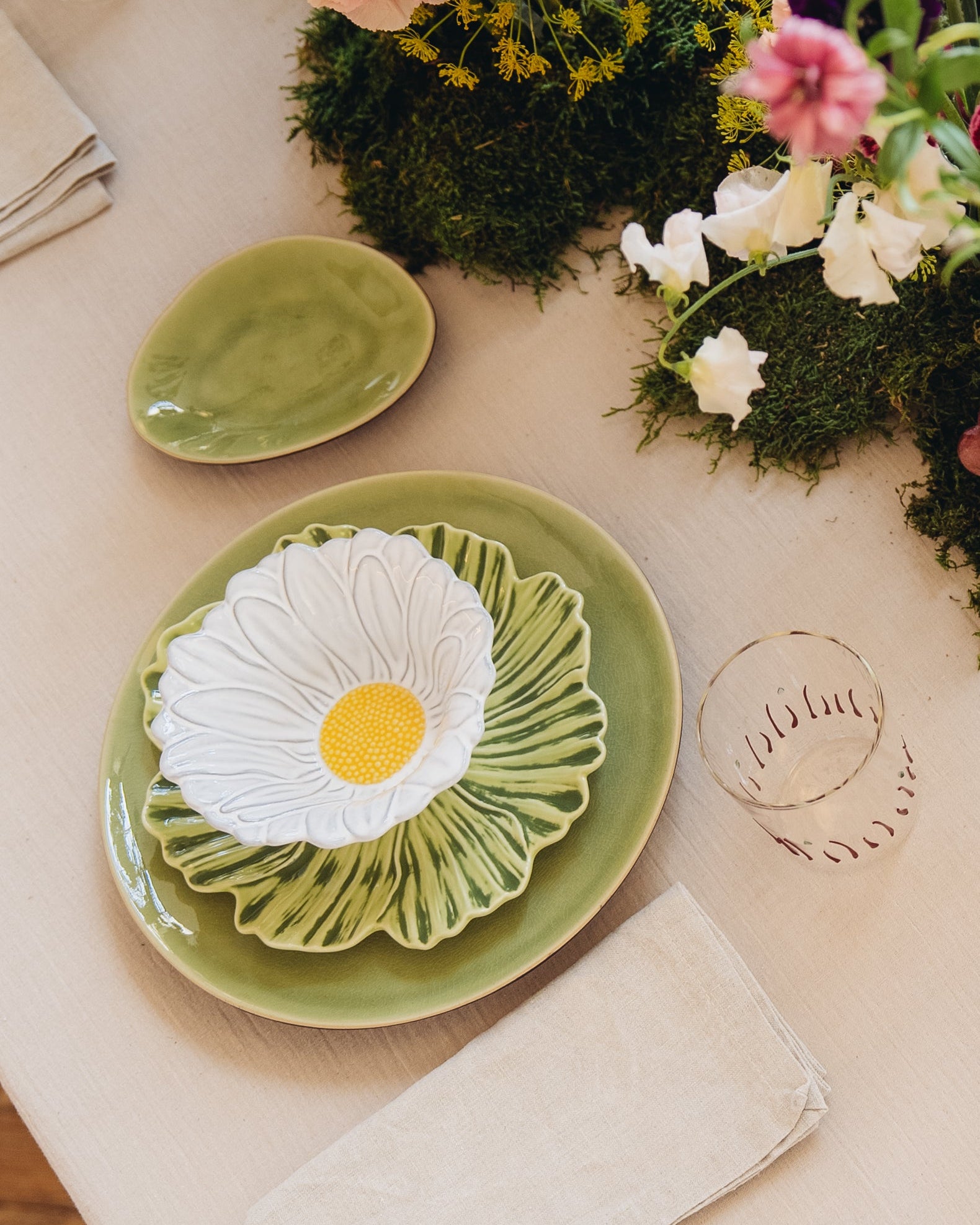 Plato de pan Riviera Green