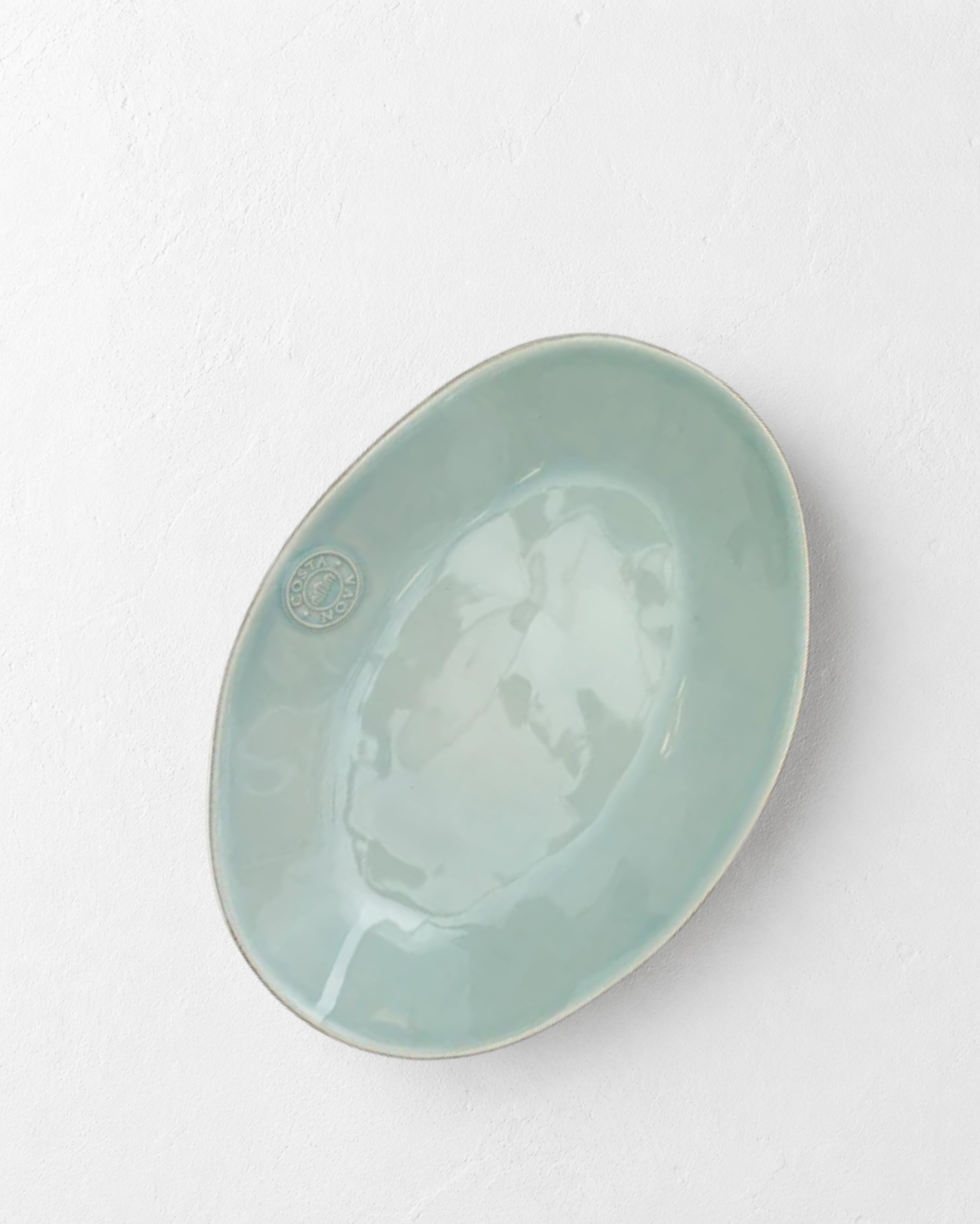 Schale effen ovale Nova Turquoise 