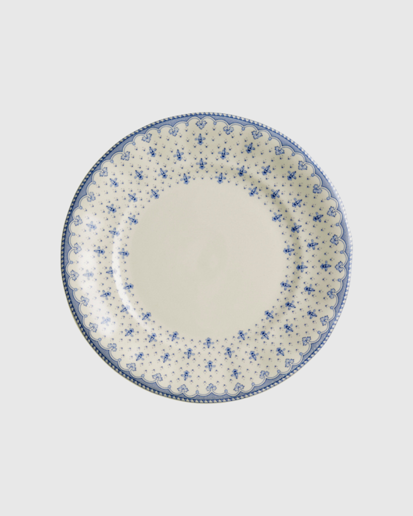 Dessert Bord Blauwe Franse Lelie 6 stuks