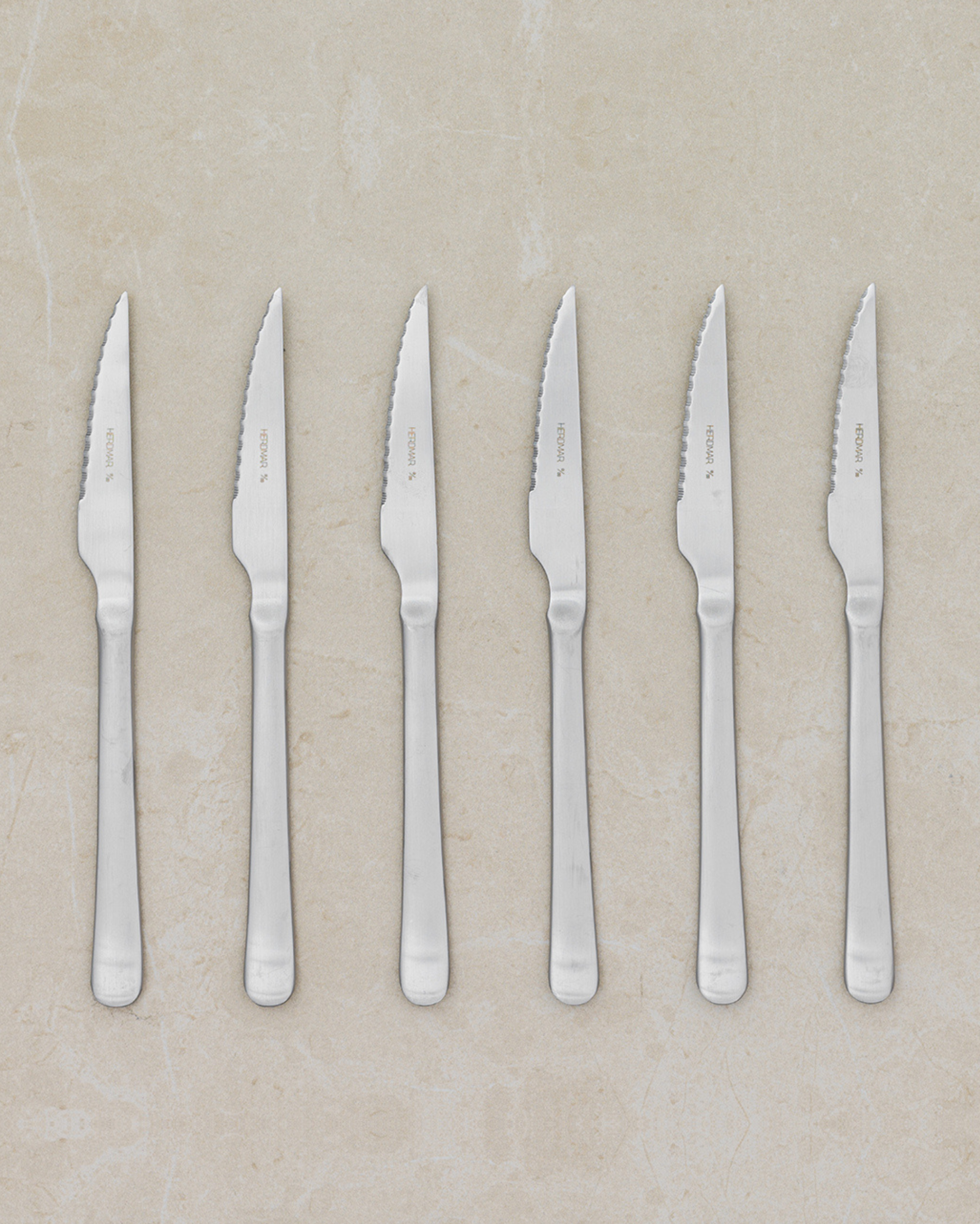 Cuchillo de carne o cuchillo chuletero Tribeca Mate - Set 6 piezas