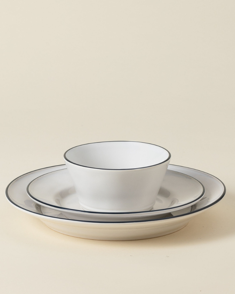 Blue Edge 12-piece Dinner Set