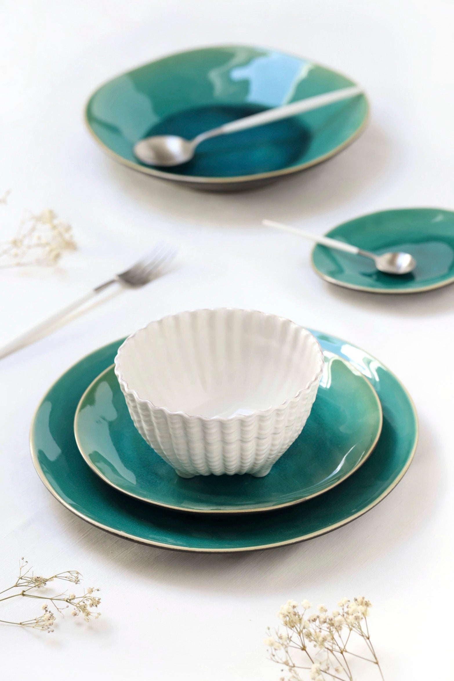 Riviera Blauw 12-delig servies