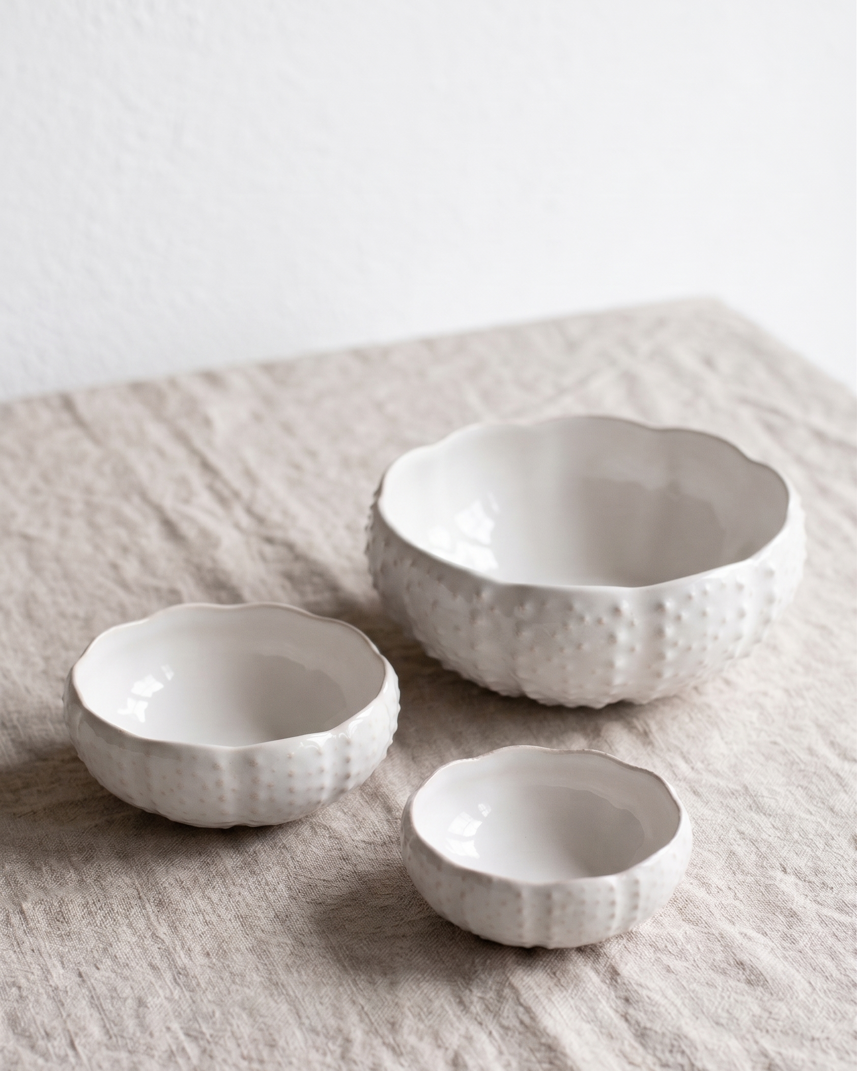 Set van 3 Schalen Egel Sea Creatures