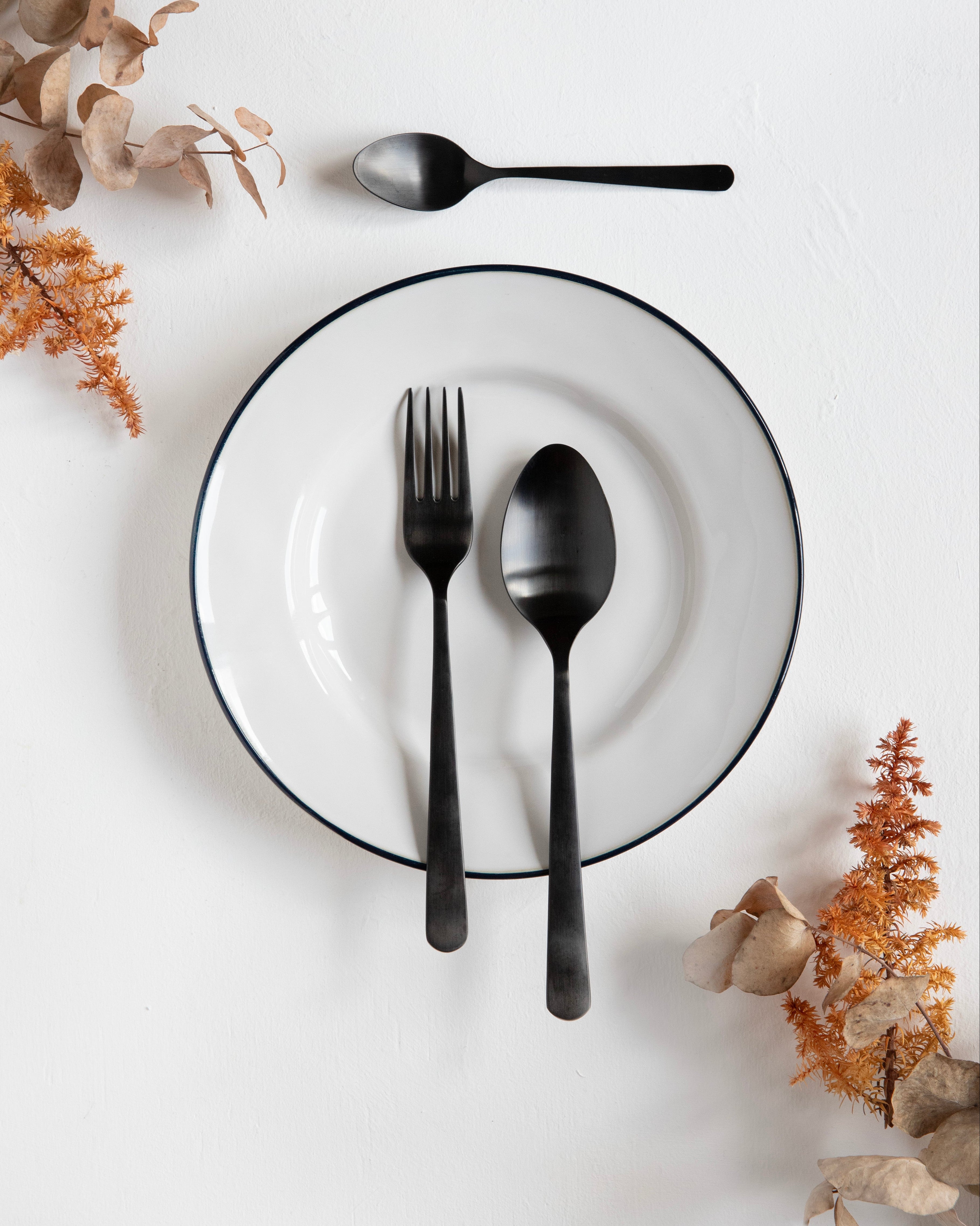 Tribeca Black Matte 24-delige Bestekset