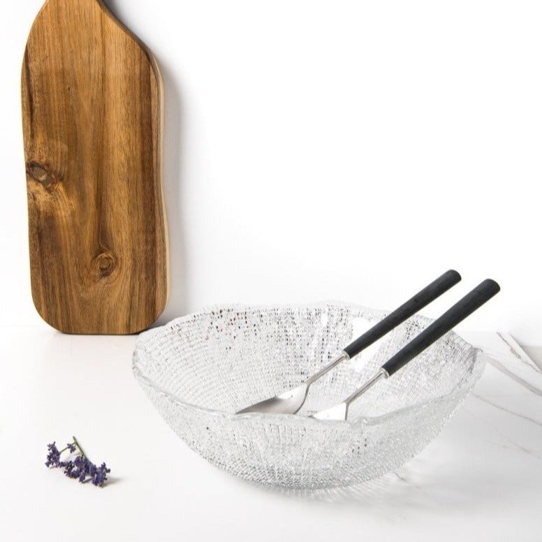 Salad Serving Set Cutipol Ebony 