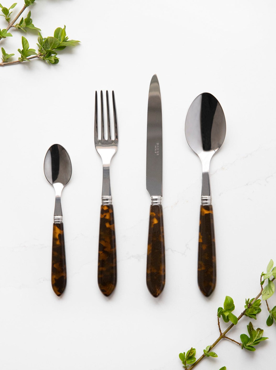 Tortoise Cutlery set - 24 piece 