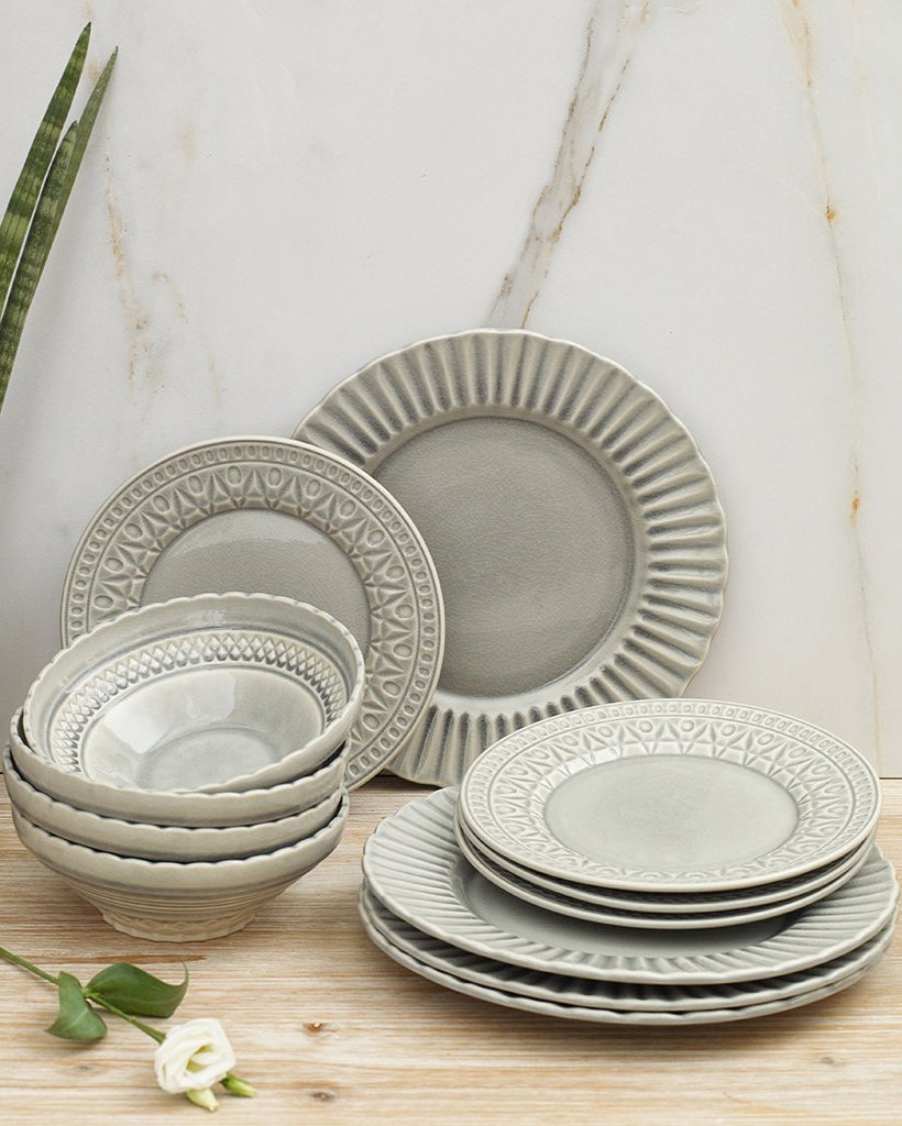 12-piece dinner set Crystal
