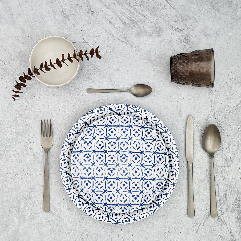 Dessert Bord Indigo Tile