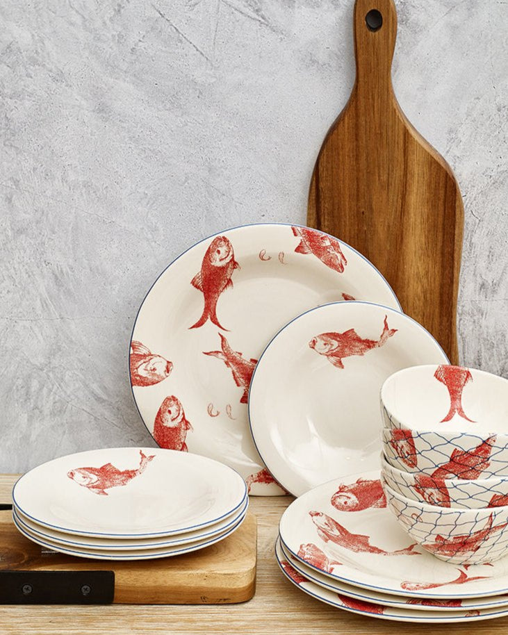 Vissen servies 12 stuks