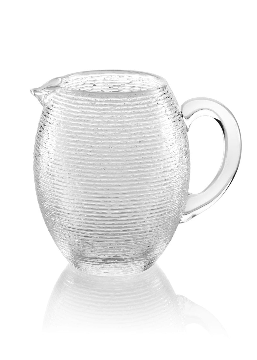 Reeded Clear Jug